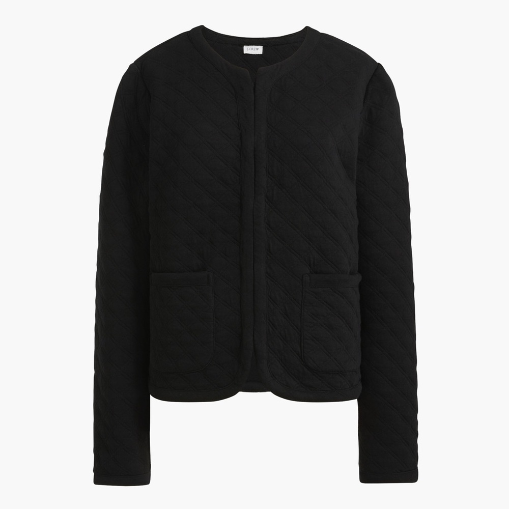 Women’s J. Crew Black Quilted Jacket Size M